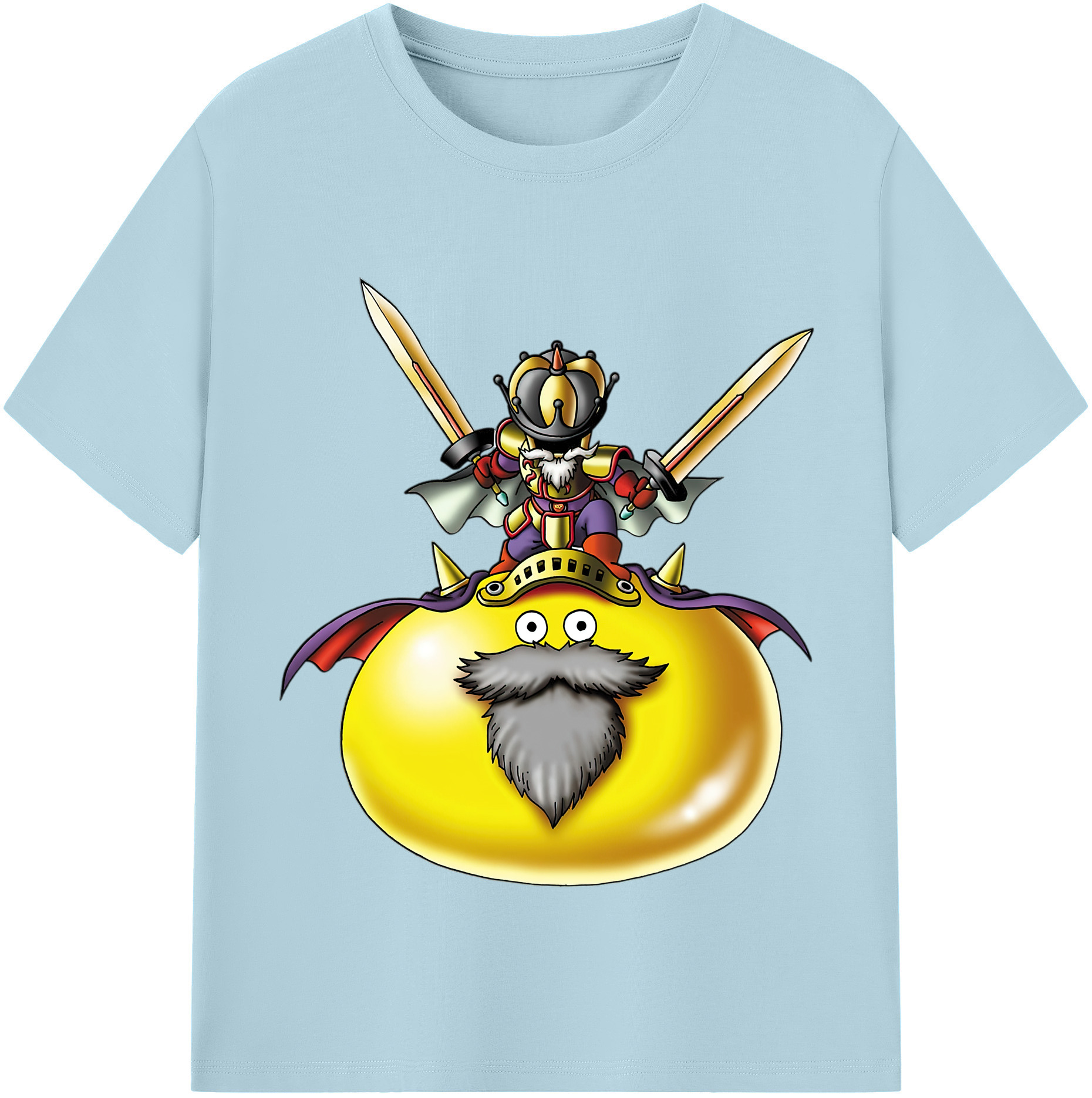 （画像用） ドラゴンクエスト Doragon Kuesuto Dragon Quest 綿100％半袖Tシャツ（フロントプリント）